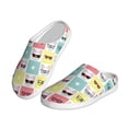 thumbnail image 2 of Fotbe Cute French Bulldog Pattern Women's Fuzzy Curly Fur Memory Foam Loafer Slippers Indoor Outdoor Slippers Winter Home Shoes-40/41, 2 of 7