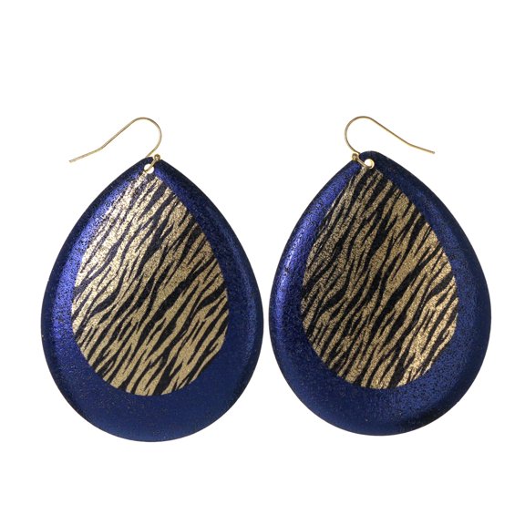 Colorful Zebra Print Dangle-Earrings #LQE2767