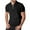 Black, variant on Afdoent Golf Shirts For Men Male Summer Fashion Solid Color Lapel Zipper Shirt Outdoor Casual Short Sleeve Shirt Fashion