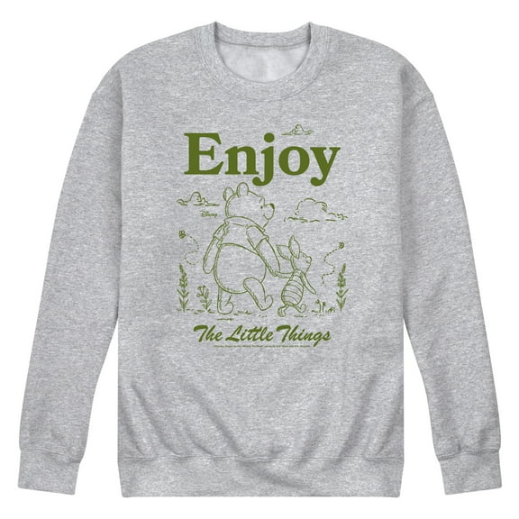 Winnie the Pooh - Enjoy The Little Things - Men's Crew Fleece Sweatshirt