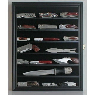 100 Thimble Display Case Wall Cabinet Holder Shadow Box with Real Glass Door and Felt Interior Background-Mahogany Finish TC100-MAH