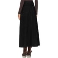 thumbnail image 3 of High Waist Women Solid Split Long Skirt, 3 of 4