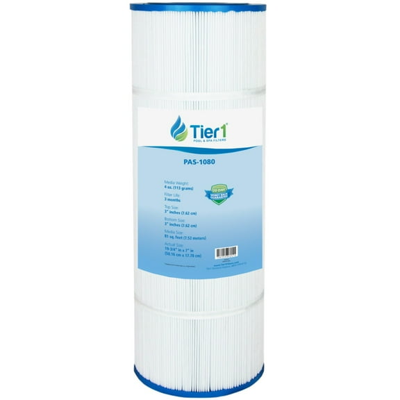 Tier1 Pool & Spa Filter Cartridge | Replacement for Hayward CX580XRE, Filbur FC-1225, Unicel C-7483, Pleatco PA81 and More | 81 sq ft Pleated Fabric Filter