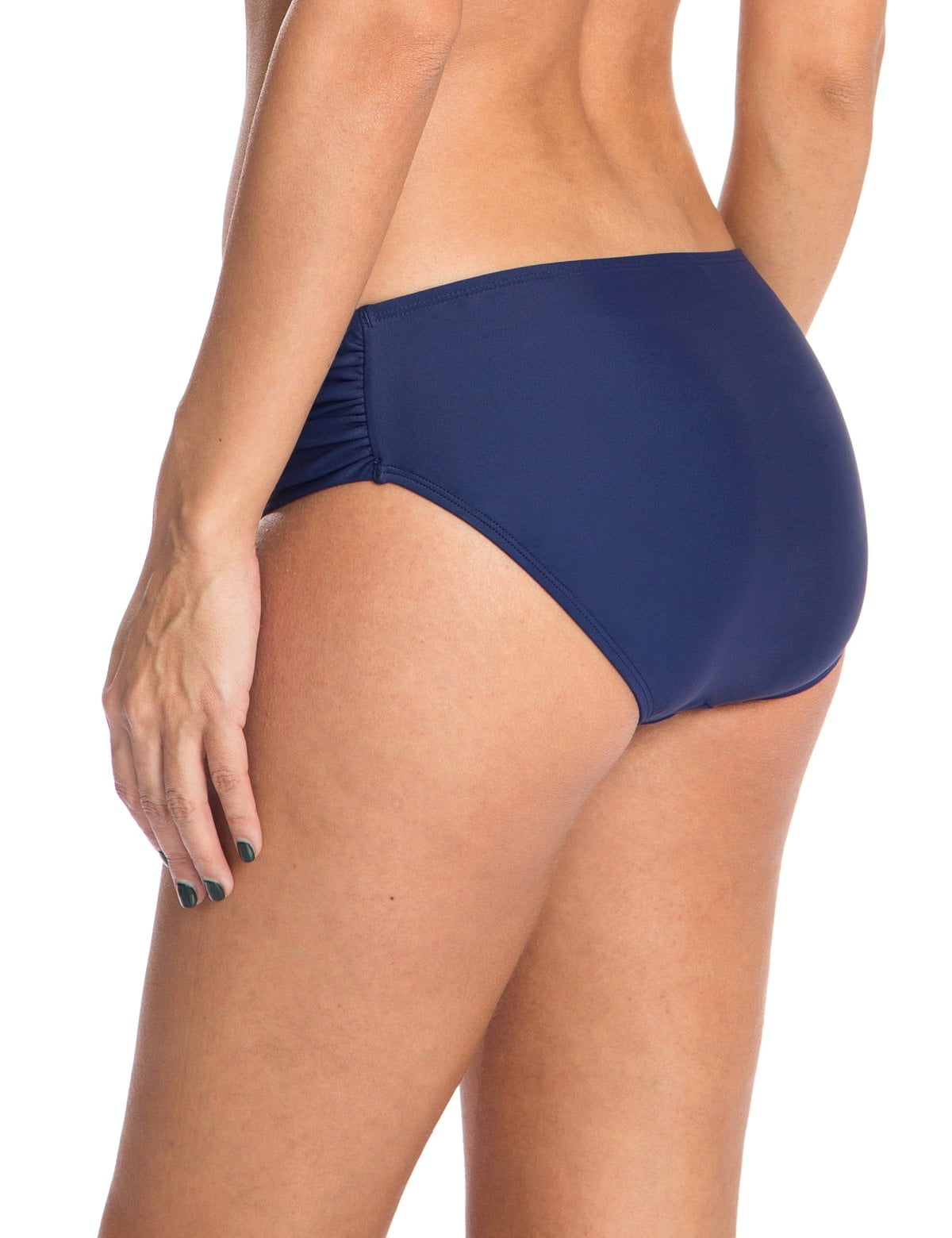 Relleciga Women's Full Coverage Swim Bottoms Mid Rise Ruched Sides Bikini  Bottom 