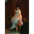 thumbnail image 2 of Etienne Adolphe Piot 14x18 Black Ornate Wood Framed Double Matted Museum Art Print Titled - The Bather, 2 of 5