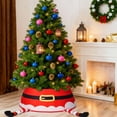 thumbnail image 5 of Inadays Christmas Tree Collar Christmas Tree Skirts Christmas Tree Decoration Indoor Stand Collar Basket Round Base Cover with Boots 23.6 inch Santa Boots, 5 of 7