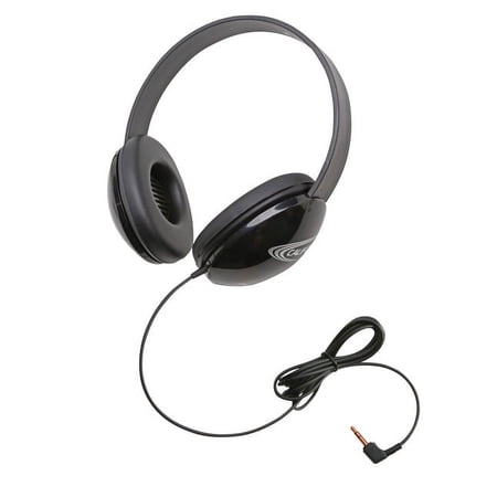 UPC: 0610356832837 | Califone Listening First 2800-BKP Over-Ear Stereo Headphones  3.5mm Plug  Black  Each