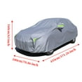 thumbnail image 4 of Leadwolf Car Covers for Automobiles All Weather Waterproof for Honda Fit Hatchback Polyester Fabric Length up to 171.2595 " Silver, 4 of 10