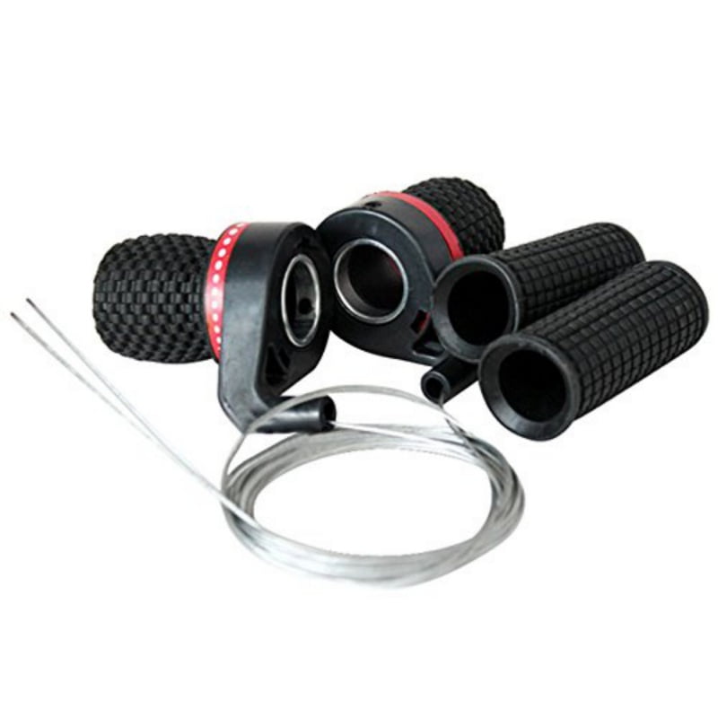 2PCS Bicycle Shift Levers Mountain Bike Handlebar Twist Grip Handle Gear Shifter