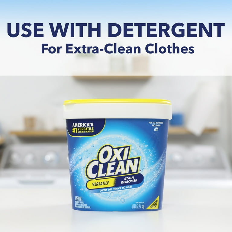 OxiClean Versatile Stain Remover Powder 5 lb for Laundry and Home