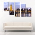 thumbnail image 2 of Juego de Cuadros Decorativos, Big Ben Londres, Estilo Clásico y Elegante, 5 Piezas, Ideal para Sala y Recámara, 150x80cm, 2 of 5