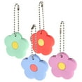 thumbnail image 1 of KAKOWELY key caps 4pcs Key Tag Set Key Identifier Flower Key Cap PVC Key Cap Key Covers Cute Key Key Distinguishing Protector Covers with Keys1.57"X1.57"X0.2", 1 of 5
