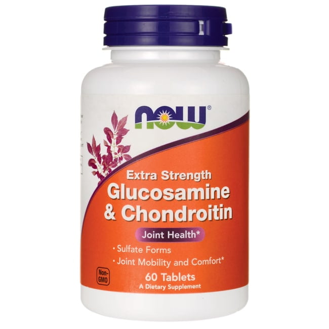 NOW Foods - Glucosamine and Chondroitin Sulfate Extra Strength - 60 Tablets