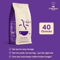 thumbnail image 3 of Coffee Bean Direct Crème Brûlée Flavored, Whole Bean Coffee, 2.5 Pound Bag (Pack of 1), 3 of 8
