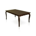thumbnail image 4 of Furniture of America Pienne 9-Piece Dark Walnut Wood Carved 78-Inch Dining Set, 4 of 7