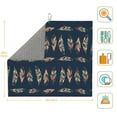 thumbnail image 3 of XMXT Microfiber Drying Mats, Vintage Abstract Feather Absorbent Dish Drying Mat for Kitchen Counter, 16 x 18 inches, 3 of 9
