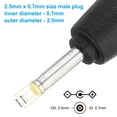 thumbnail image 2 of Uxcell USB 2.0 A Type to DC 2.5x0.7mm Barrel Jack Power Cable, 4pcs Wire Adapter Connector Cord, Black, 2 of 5
