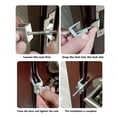 thumbnail image 3 of Security Door Stopper, Easy Install Portable Door  Durable High Durability  for Hotel Offices Homes, 3 of 7