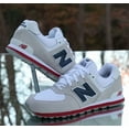 thumbnail image 2 of New Balance 574 Size 5.5 Grey Navy Blue Custom GC574CP, 2 of 6