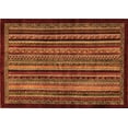 thumbnail image 1 of Ahgly Company Indoor Rectangle Abstract Orange Modern Area Rugs, 5' x 7', 1 of 4