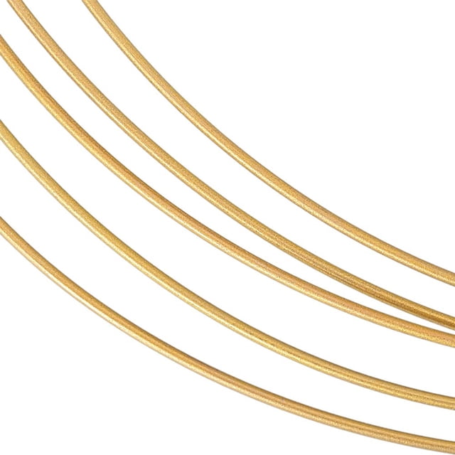 Fil de Titane Anodisé Doré 18 Gauge 6.56 Pieds Rond pour Fabrication de Bijoux