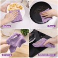 thumbnail image 4 of decorUhome 12 Pack 10" x 10" Kitchen Dish Cloths, Super Soft and Absorbent Coral Velvet Dish Towels, Non-Stick Oil Quick Drying Dishcloths, Purple, 4 of 8