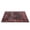 Black Red, variant on Drum N Base VINTAGE PERSIAN STYLE STAGE RUG 4.26'X3'-GREY