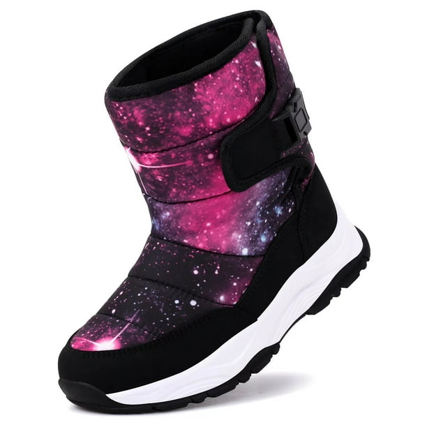 Harvest Land Kids Snow Boots Girls Winter Boot Waterproof Warm Fur