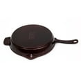 thumbnail image 4 of LAVA Enameled Cast Iron Skillet, Pre-Seasoned Cast Iron Pan, Oven, Induction and Dishwasher Safe, 11 inches, 28 cm, Aubergine Color, 4 of 7