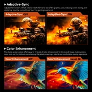 Titan army P2510S PLUS 24.5 Inch Gaming Monitor, 240Hz 1440P QHD(2560×1440), Fast IPS, 240Hz, 1ms, Adaptive Sync, 123% sRGB HDR - Black