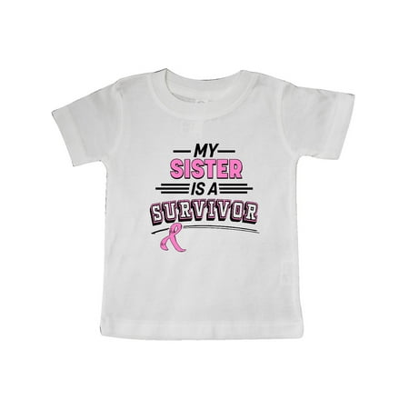 

Inktastic My Sister is a Survivor Breast Cancer Awareness Gift Baby Boy or Baby Girl T-Shirt
