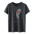 thumbnail image 4 of Ruyang Tops for Women, Womens T Shirts Basic Short Sleeve Tees Crewneck Fashion Tops Loose Fit Lightweight Casual Summer Clothes 2024, 4 of 4