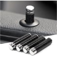 thumbnail image 1 of 4 Pcs Car Door Lock Knobs, Carbon Fiber Auto Door Lock Pin Covers, Decorative Cover for Car Rod Bolt, Door Pull Pins Decor, Universal Vehicle Interior Modification Accessories (Carbon Fiber) Carbon, 1 of 6