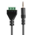 thumbnail image 4 of 3.5mm 3 Pole Male Plug To 3Pin AV Screw Audio Video Shield Free-Soldering 30cm, 4 of 6