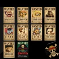 thumbnail image 3 of Nueva figura de anime de One Piece Bounty, Luffy, carteles vintage de búsqueda y captura, decoración de pared para habitación de niños, pinturas, juguetes, regalos, 3 of 5