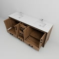 thumbnail image 6 of Abbey 84 in W x 22 in D White Oak Double Bath Vanity and Cultured Marble Top, 6 of 9