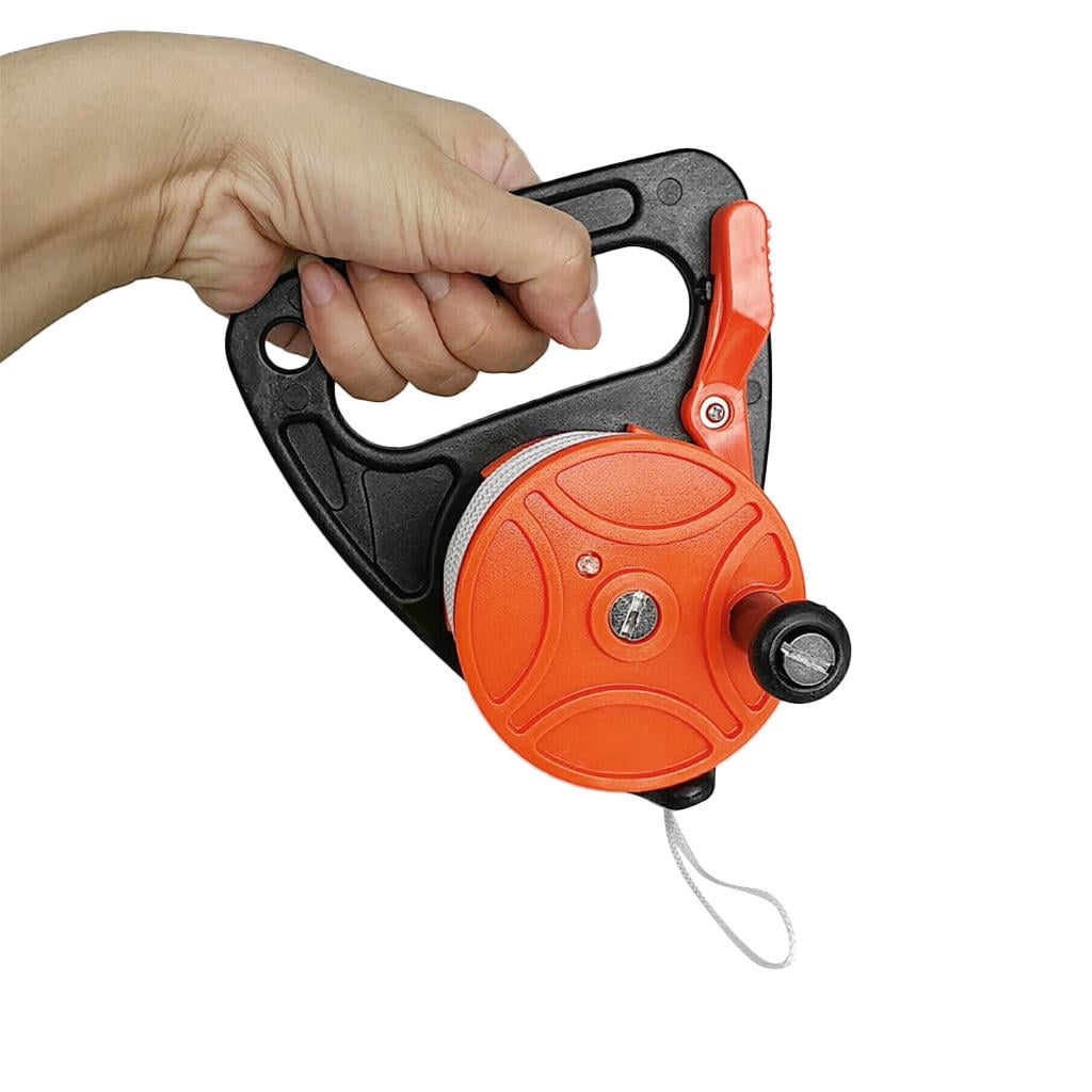 Rouleau De Ligne De Plongée 46 M Fdit – Kit Complet Pour Kayak, Ancre, SMB, Avec Mousqueton Double Et Poignée