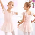 thumbnail image 4 of SDNall Ballet Leotards for Girls Children'S Dance Leotard Clothes Summer Flying Sleeve Training Clothes Toddler Dance Outfits Age:14-15 Years, 4 of 9
