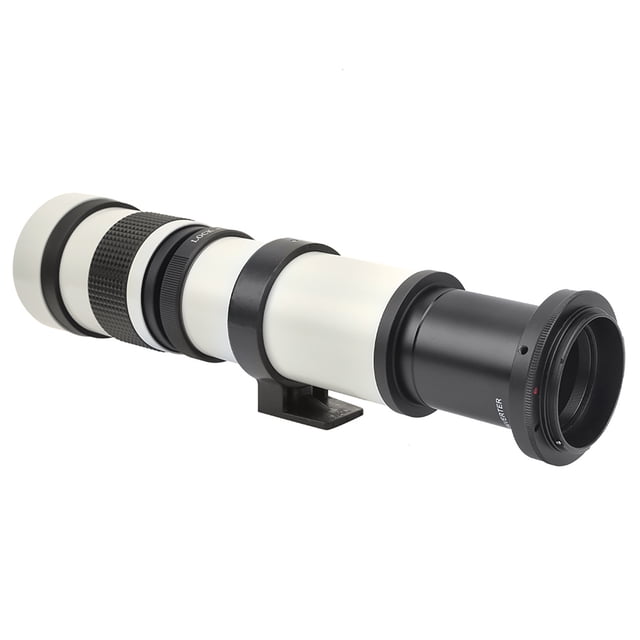 Lente, Montaje De Cámara Lente Teleobjetivo Resistente Al Agua De 420-800 Mm, Lente Teleobjetivo Para Super Zoom Para Cámara Con Montura EF-S De Regalo