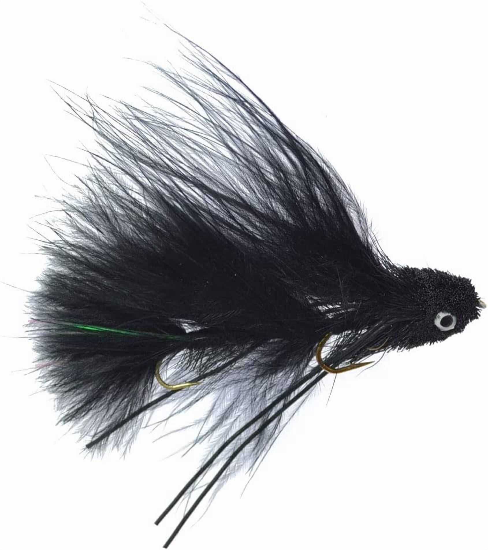The Fly Fishing Place Mini Dungeon Articulated Streamers Collection Trout Bass Stinger Fly Fishing Flies - Set of 4 Hook Size 6