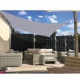 thumbnail image 4 of Sombrilla cuadrada de vela, repelente al agua, sombrilla para terraza, jardín, balcón, tejido de poliéster, 250 x 250 cm, negro, 4 of 5