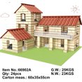 thumbnail image 2 of Nuevo jardín de plantación, pequeño albañil, dos en uno, construcción de casa para niños, arquitecto, bricolaje, ladrillo de simulación, juguete, 2 of 5