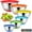 Multicolor, variant on TINANA Mixing Bowls with Lids: Stainless Steel Mixing Bowls Set - 6 Piece Metal Nesting Mixing Bowls with Rubber Bottom-Black