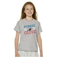 thumbnail image 5 of Popeye To My Olive Oyl Cute Couple Girls Kids T Shirt Tees Teen Brisco Brands XS, 5 of 6
