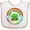 White and Pink, variant on Inktastic Happy St. Patrick's Day Rainbow and Hat Boys or Girls Baby Bib