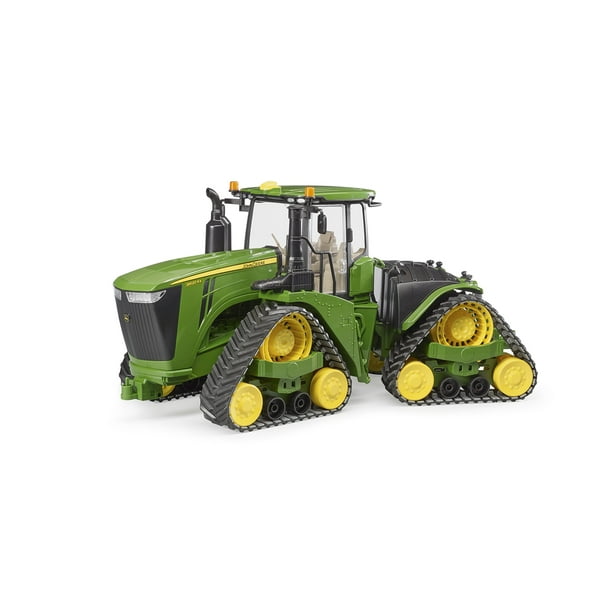 Vehículo de juguete Bruder John Deere 9620RX con correas de oruga a escala 1:16