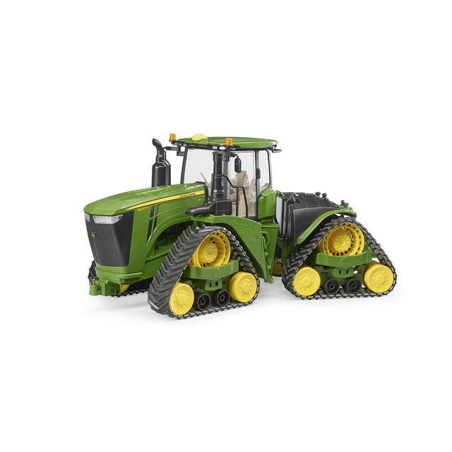 Vehículo de juguete Bruder John Deere 9620RX con correas de oruga a escala 1:16