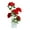 Red, variant on Soumake Artificial Plant Pot Rose Desktop Decor Faux Silk Flower Indoor Outdoor Imitation Flower Pot For Home Household