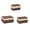 Coffee, variant on YANDE-Decorative Paper Rope Storage Baskets with Lids Set of 3 Hand-Woven Wicker Bins with Cotton Linen Floral Liner, Rectangular Lidded Organizers for Bathroom, Closet & Shelves (Khaki)