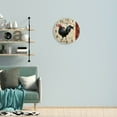 thumbnail image 4 of Rooster Walking In The Farm Wall Clock, 10 Inch Silent Non Ticking Wall Clocks Battery Operated, Simple Rustic Country Kitchen Clock for Home Decor Art, Easy to Read, 4 of 6